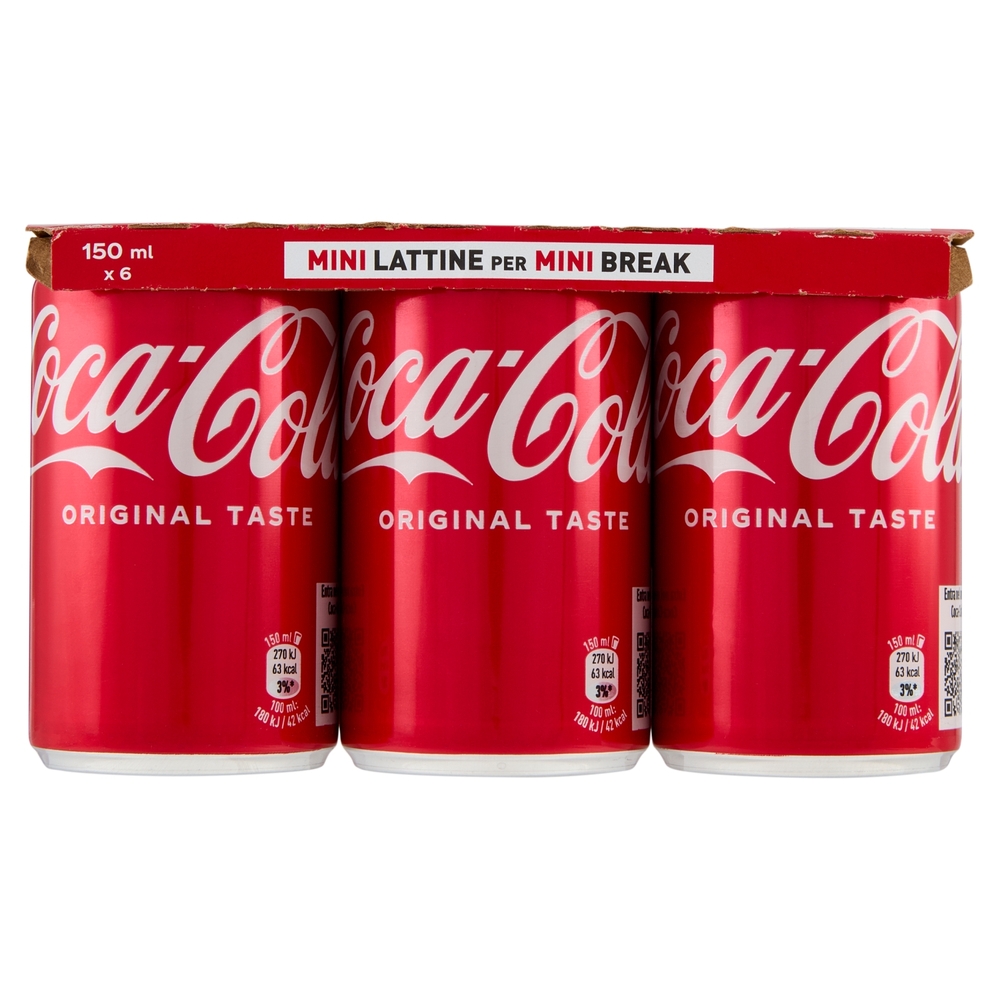 COCA-COLA Original Taste Lattina 6 x 150 ml