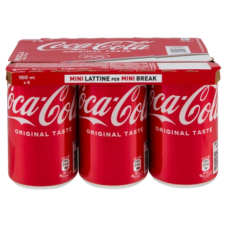 COCA-COLA Original Taste Lattina 6 x 150 ml
