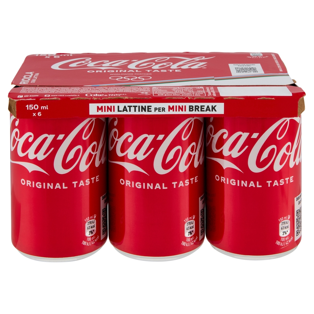 COCA-COLA Original Taste Lattina 6 x 150 ml