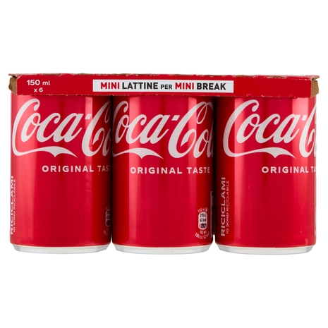 COCA-COLA Original Taste Lattina 6 x 150 ml