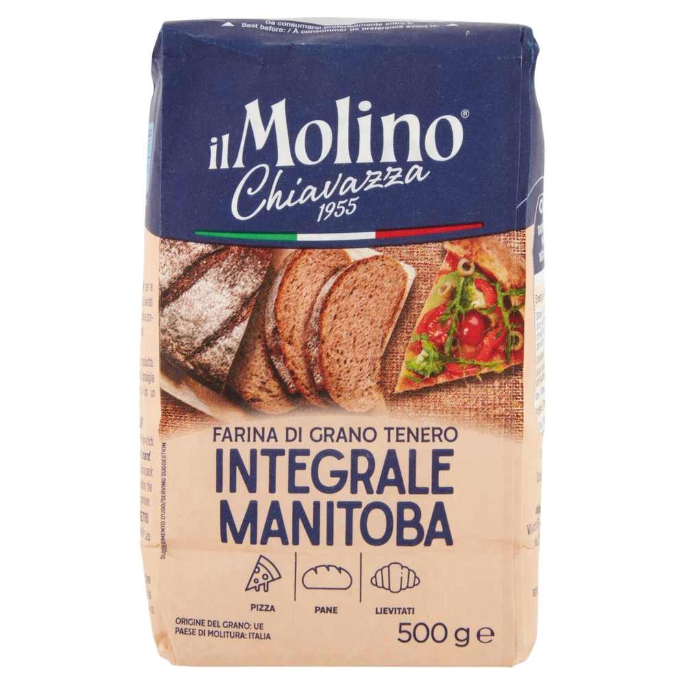 il Molino Chiavazza Farina di Grano Tenero Integrale Manitoba 500 g
