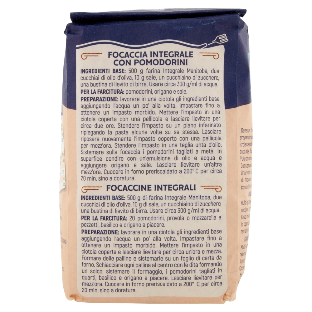 il Molino Chiavazza Farina di Grano Tenero Integrale Manitoba 500 g