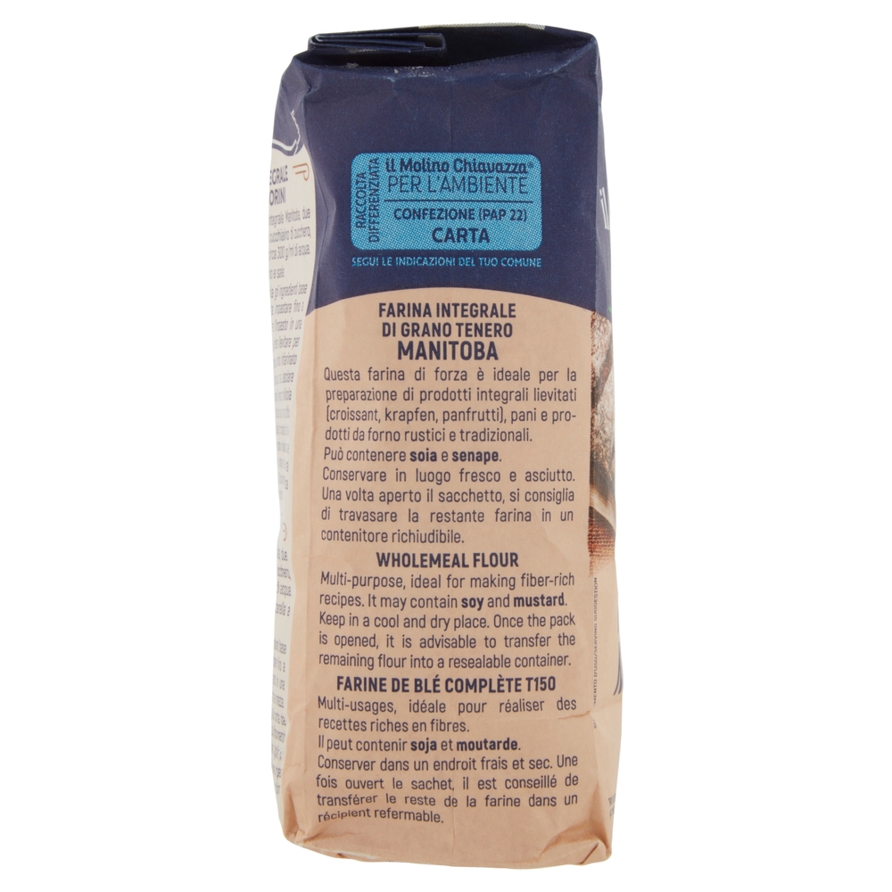il Molino Chiavazza Farina di Grano Tenero Integrale Manitoba 500 g