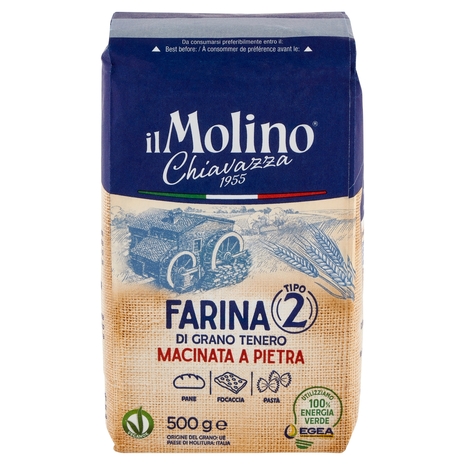 Il Molino Chiavazza Farina Tipo 2 di Grano Tenero 500 g