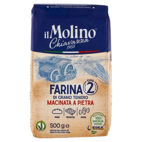 Il Molino Chiavazza Farina Tipo 2 di Grano Tenero 500 g