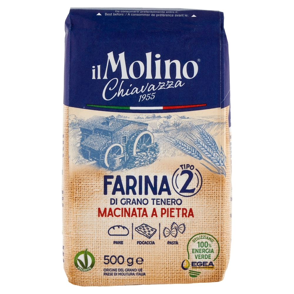 Il Molino Chiavazza Farina Tipo 2 di Grano Tenero 500 g