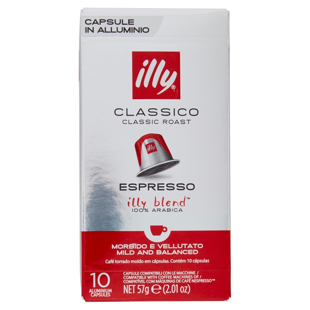 illy Classico Espresso 10 Capsule Compatibili con le Macchine Nespresso* 57 g