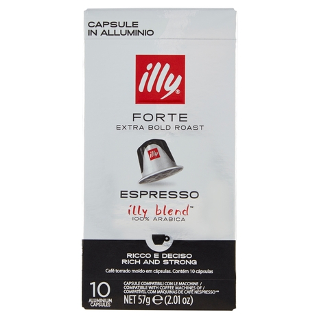 illy Forte Espresso 10 Capsule Compatibili con le Macchine Nespresso* 57 g