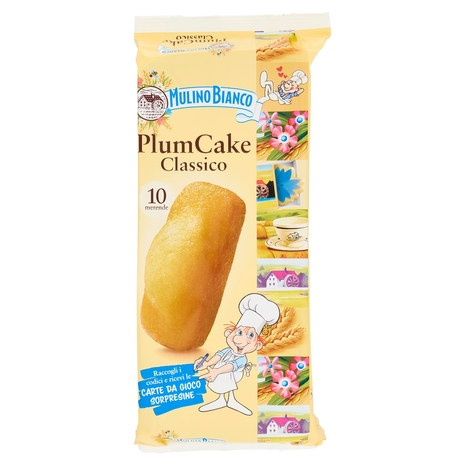 Mulino Bianco Plumcake Classico Merenda con Yogurt Italiano 10 pezzi 330g