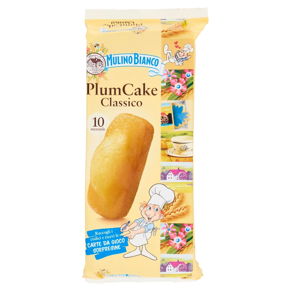 Mulino Bianco Plumcake Classico Merenda con Yogurt Italiano 10 pezzi 330g