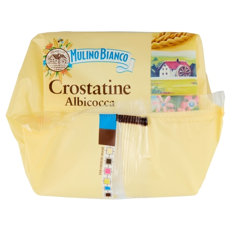 Mulino Bianco Crostatine Albicocca Merenda con 100% Albicocche Italiane 10 pezzi 400g