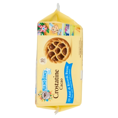 Mulino Bianco Crostatine Cacao Merenda Senza Additivi Conservanti 10 pezzi 400 g