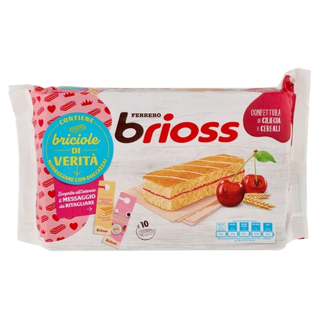 Ferrero brioss Confettura di Ciliegia e Cereali 10 x 28 g