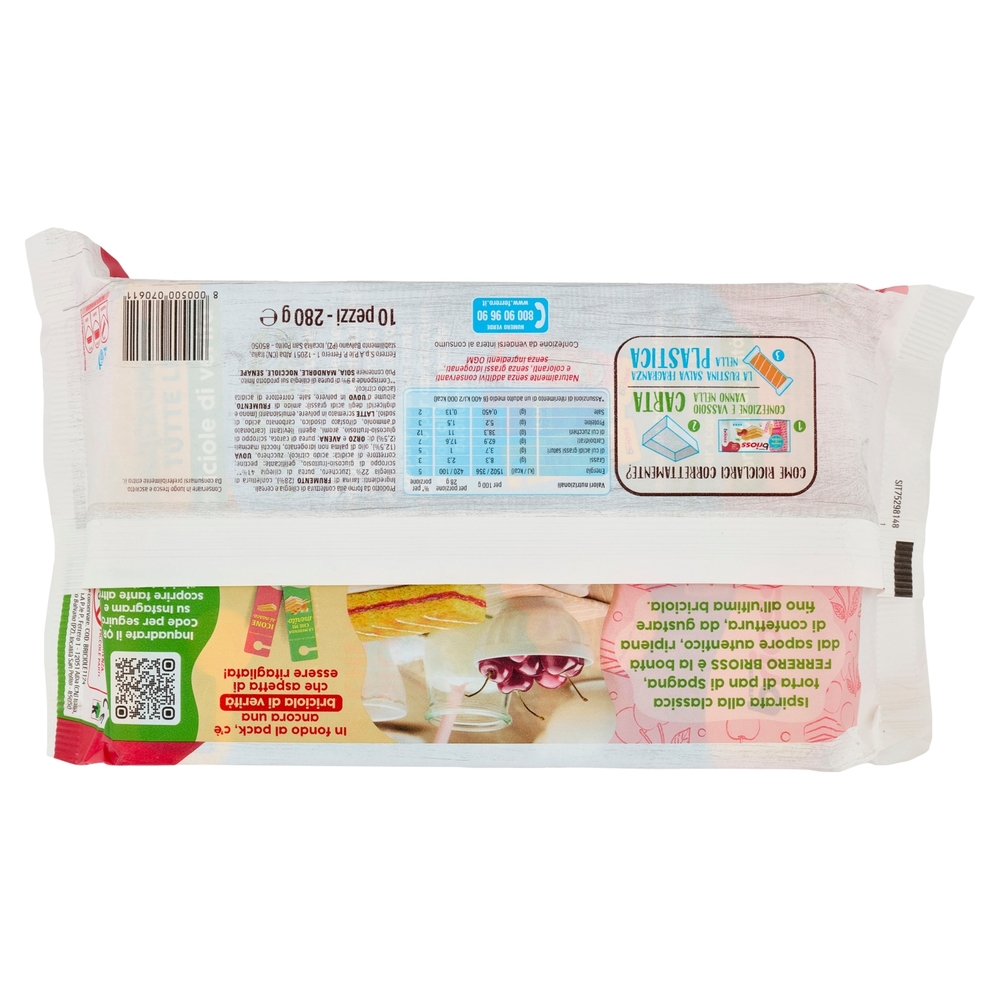 Ferrero brioss Confettura di Ciliegia e Cereali 10 x 28 g