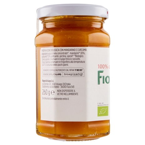 Rigoni di Asiago Fiordifrutta Mandarino e curcuma bio 260 g