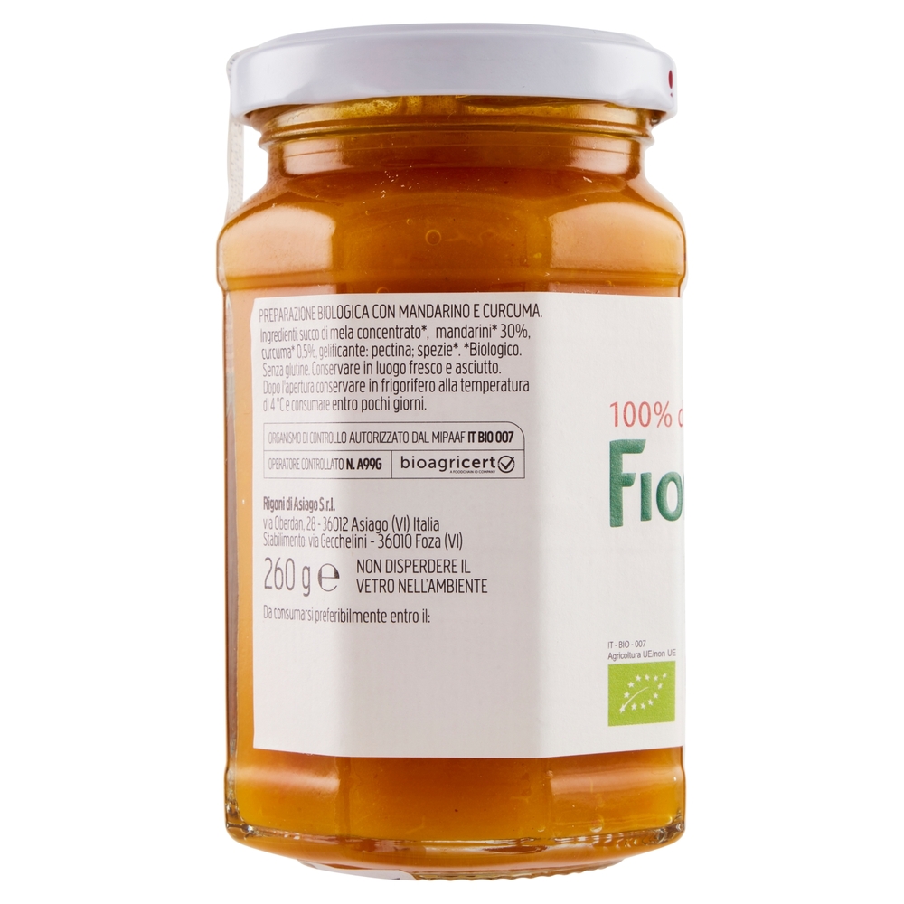 Rigoni di Asiago Fiordifrutta Mandarino e curcuma bio 260 g