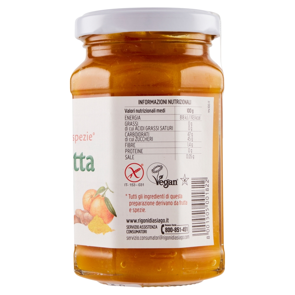 Rigoni di Asiago Fiordifrutta Mandarino e curcuma bio 260 g