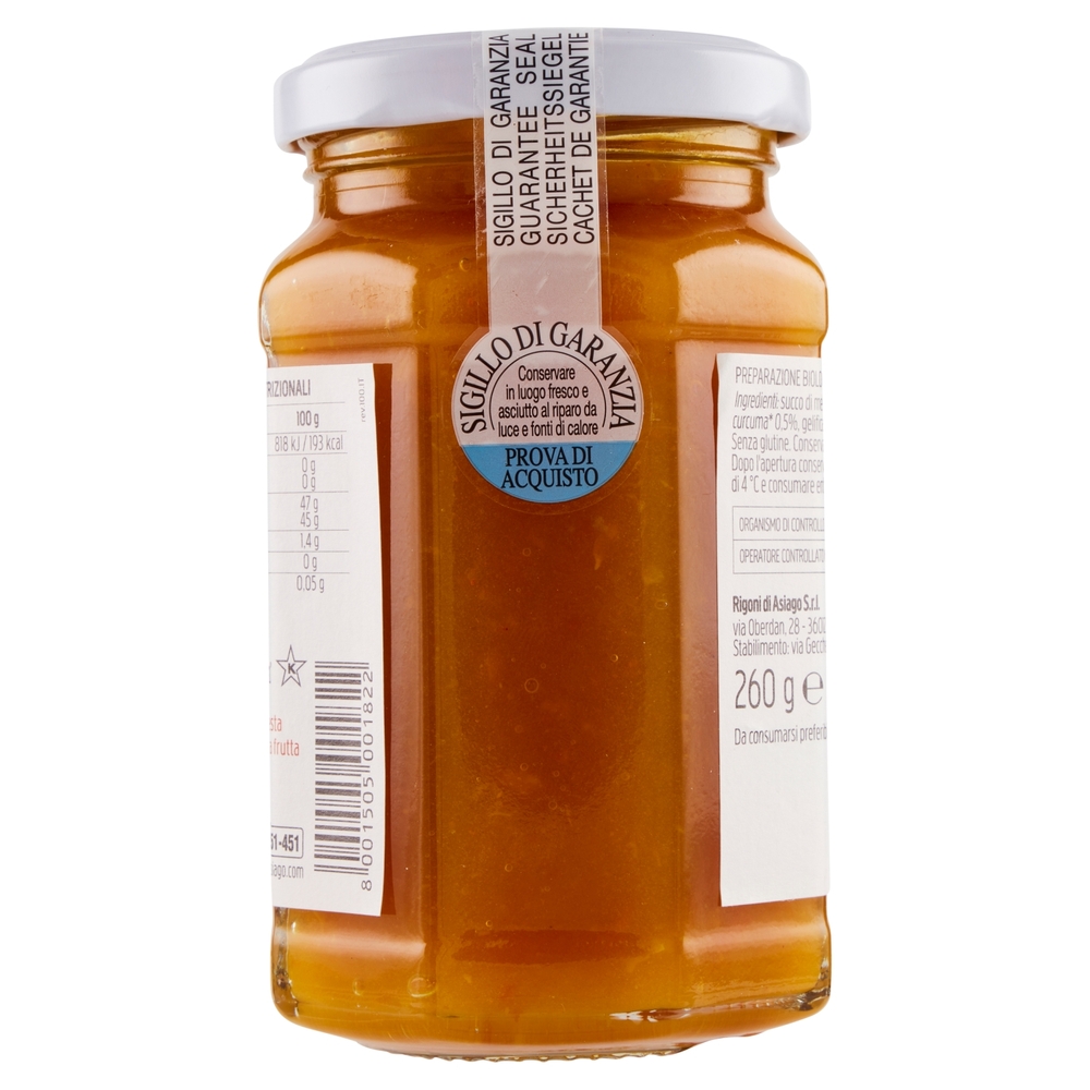 Rigoni di Asiago Fiordifrutta Mandarino e curcuma bio 260 g