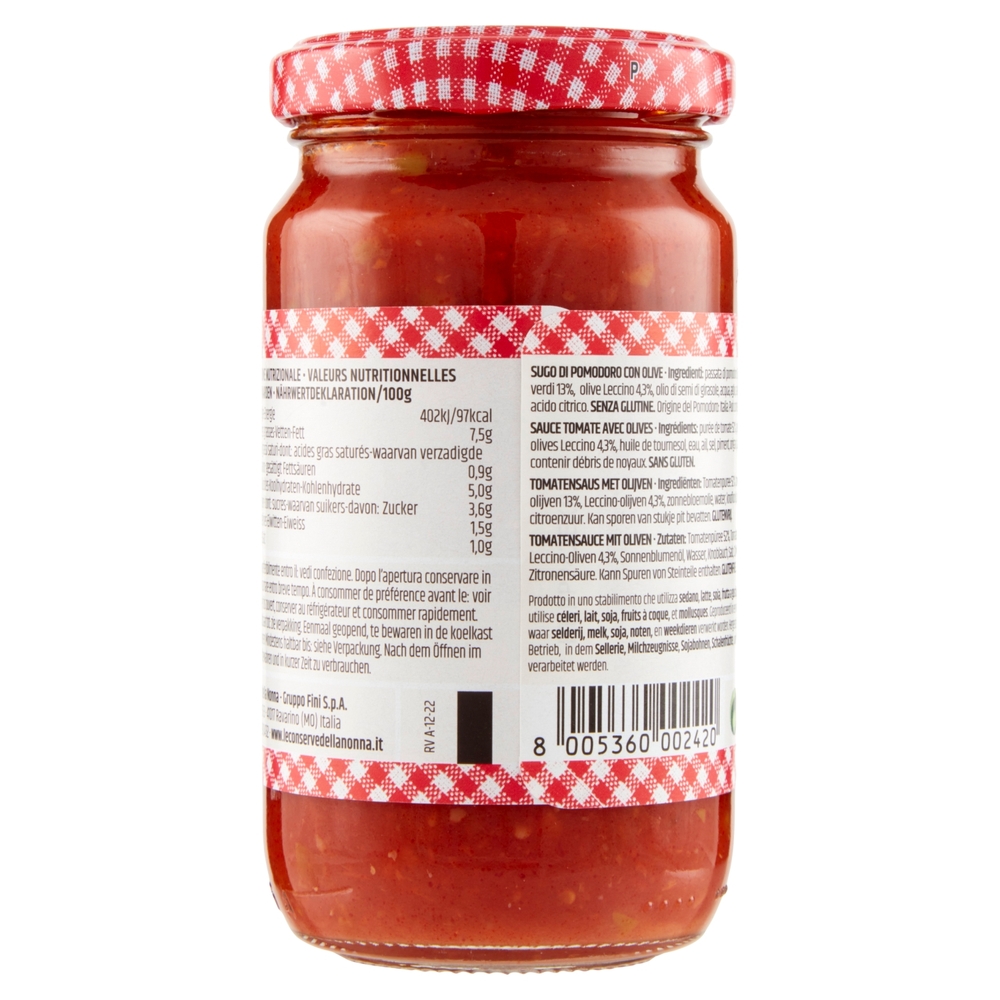 Le Conserve della Nonna Sugo alle olive Leccino 190 g