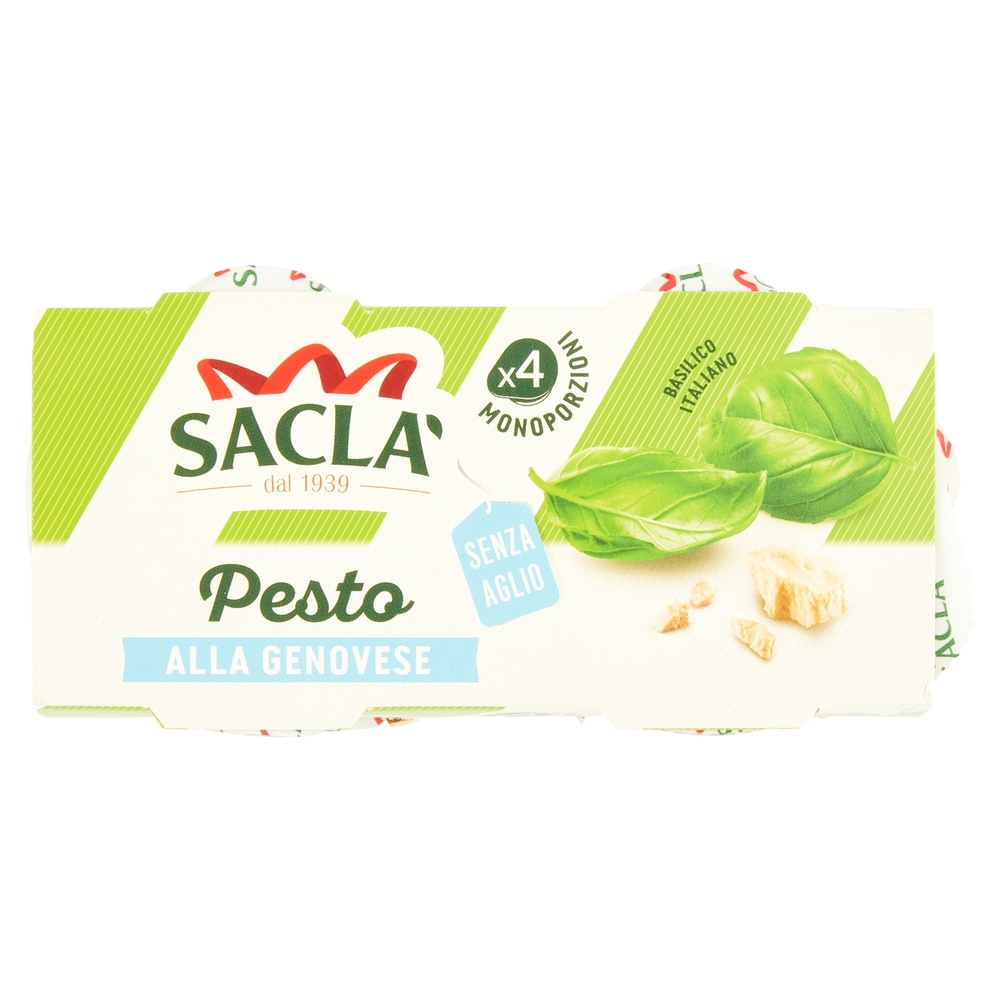 Saclà Pesto alla Genovese Senza Aglio 4 x 45 g