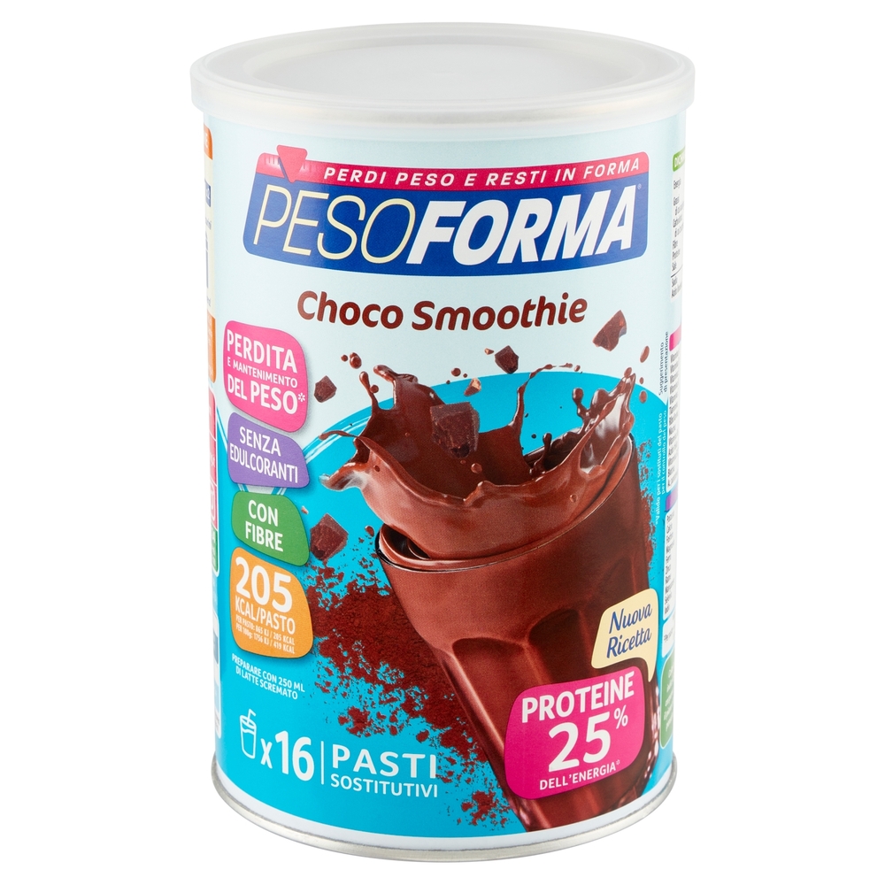 Pesoforma Choco Smoothie, Pasto sostitutivo gusto Cioccolato, Shake per il controllo del peso, 436g