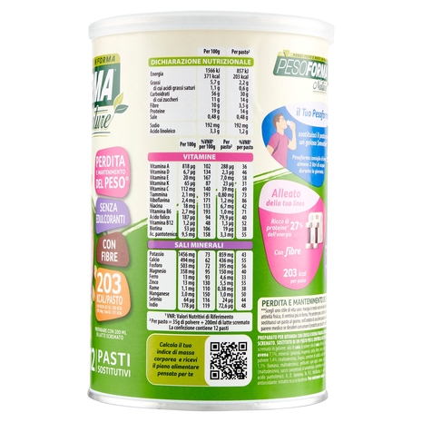 Pesoforma Nature Smoothie gusto Avena Fragola e Banana, sostitutivo del pasto, 203kcal a pasto, 420g