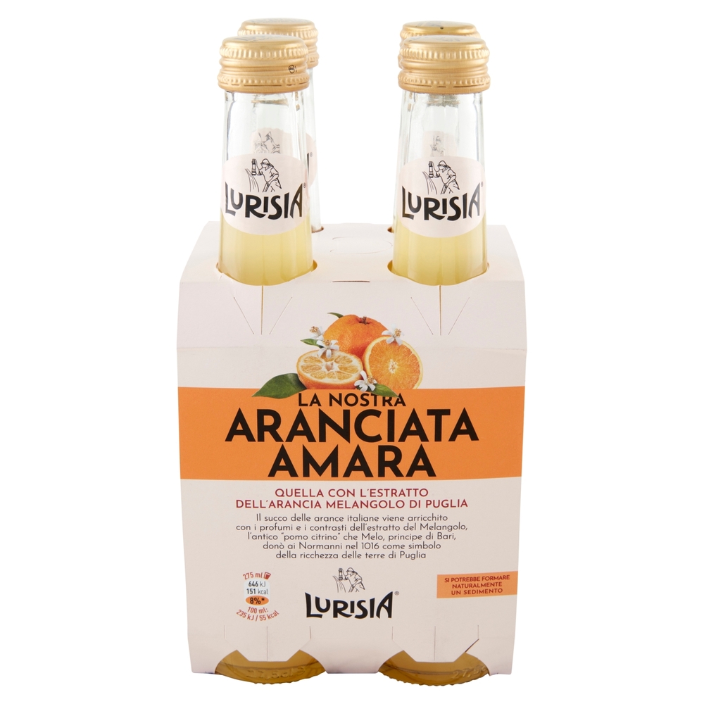 Lurisia la Nostra Aranciata Amara confezione 4 x 275 ml