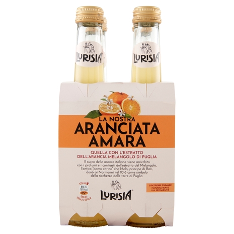 Lurisia la Nostra Aranciata Amara confezione 4 x 275 ml