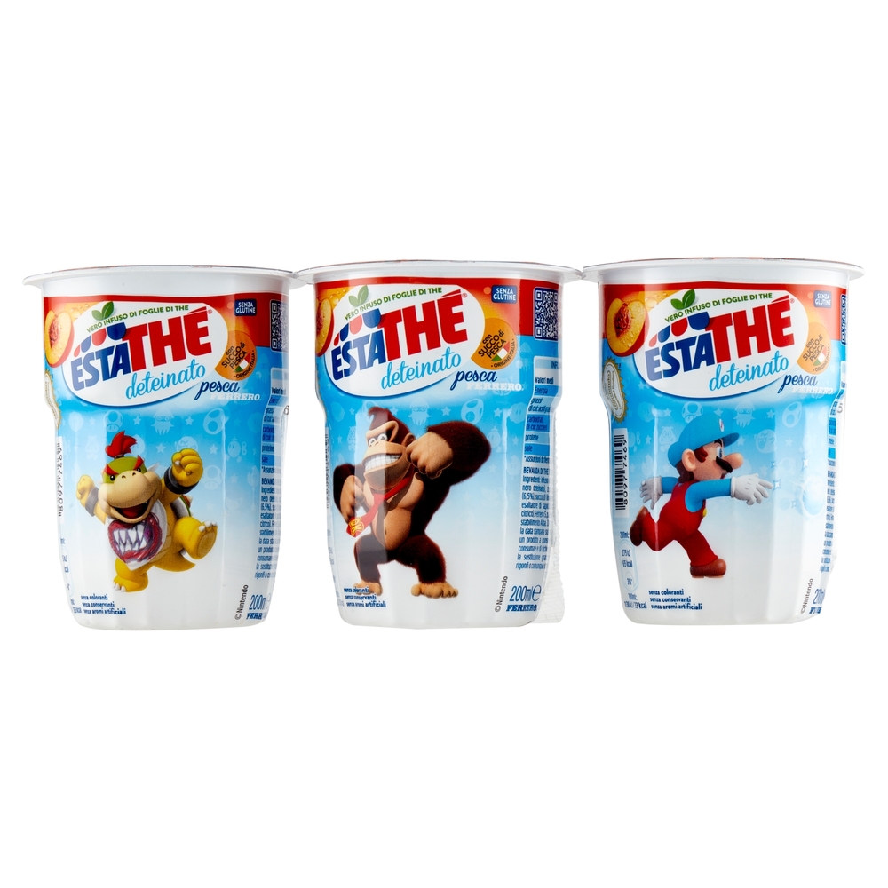 Estathé deteinato pesca Super Mario 3 x 200 ml