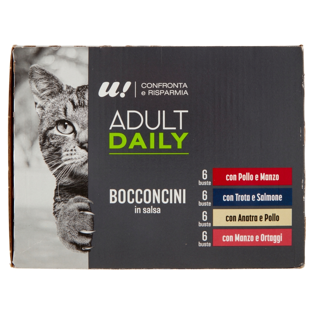 Bocconcini in Salsa Gatto Adulto Multipack U! Confronta e Risparmia