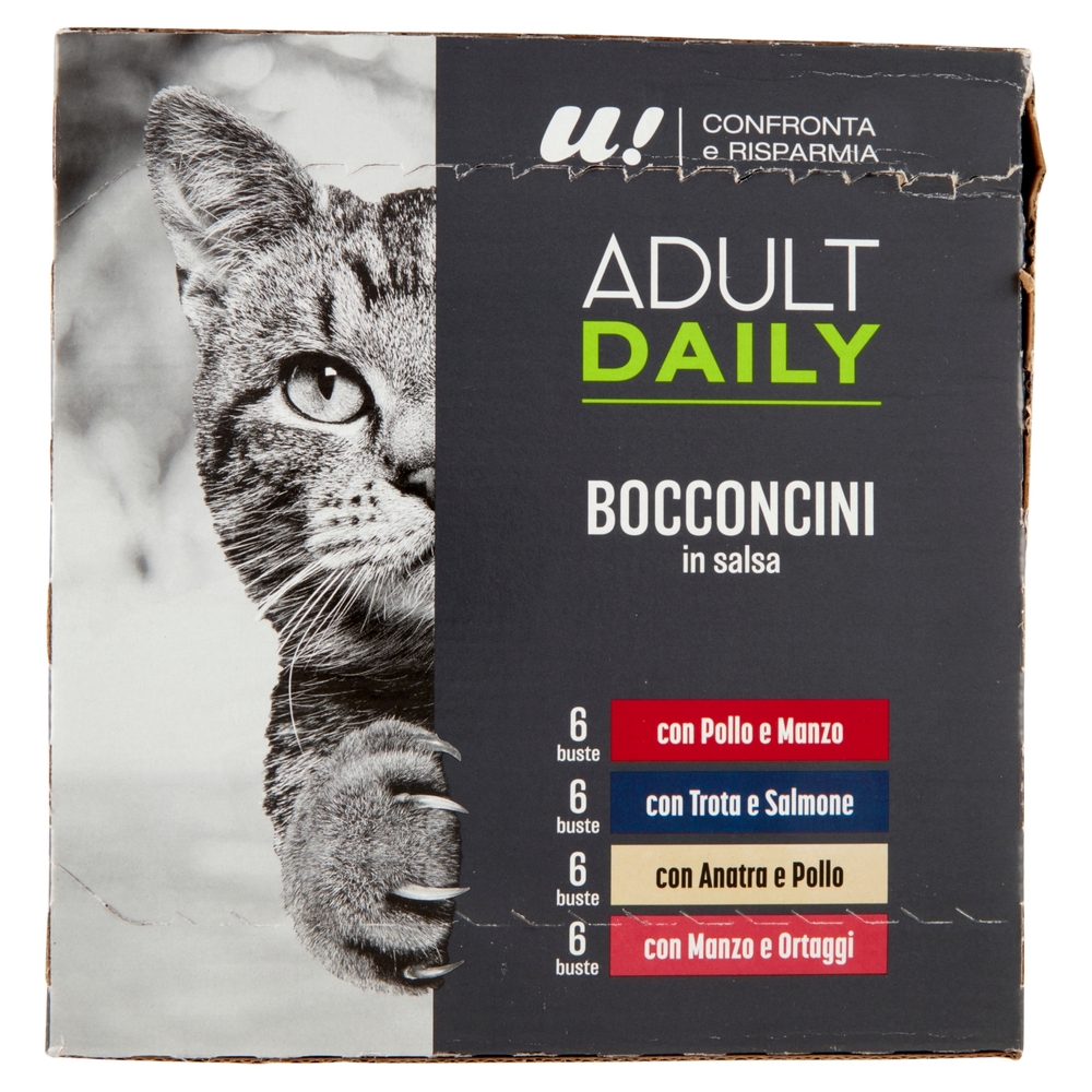 Bocconcini in Salsa Gatto Adulto Multipack U! Confronta e Risparmia
