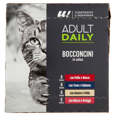 Bocconcini in Salsa Gatto Adulto Multipack U! Confronta e Risparmia