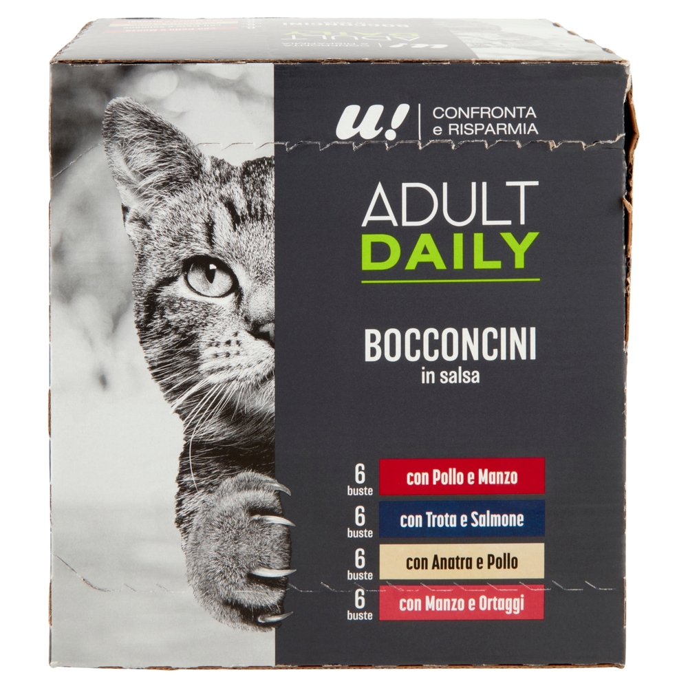 Bocconcini in Salsa Gatto Adulto Multipack U! Confronta e Risparmia