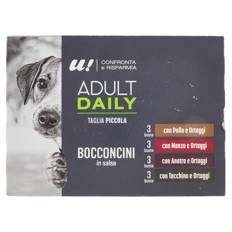Bocconcini in Salsa Cane Adulto Multipack U! Confronta e Risparmia