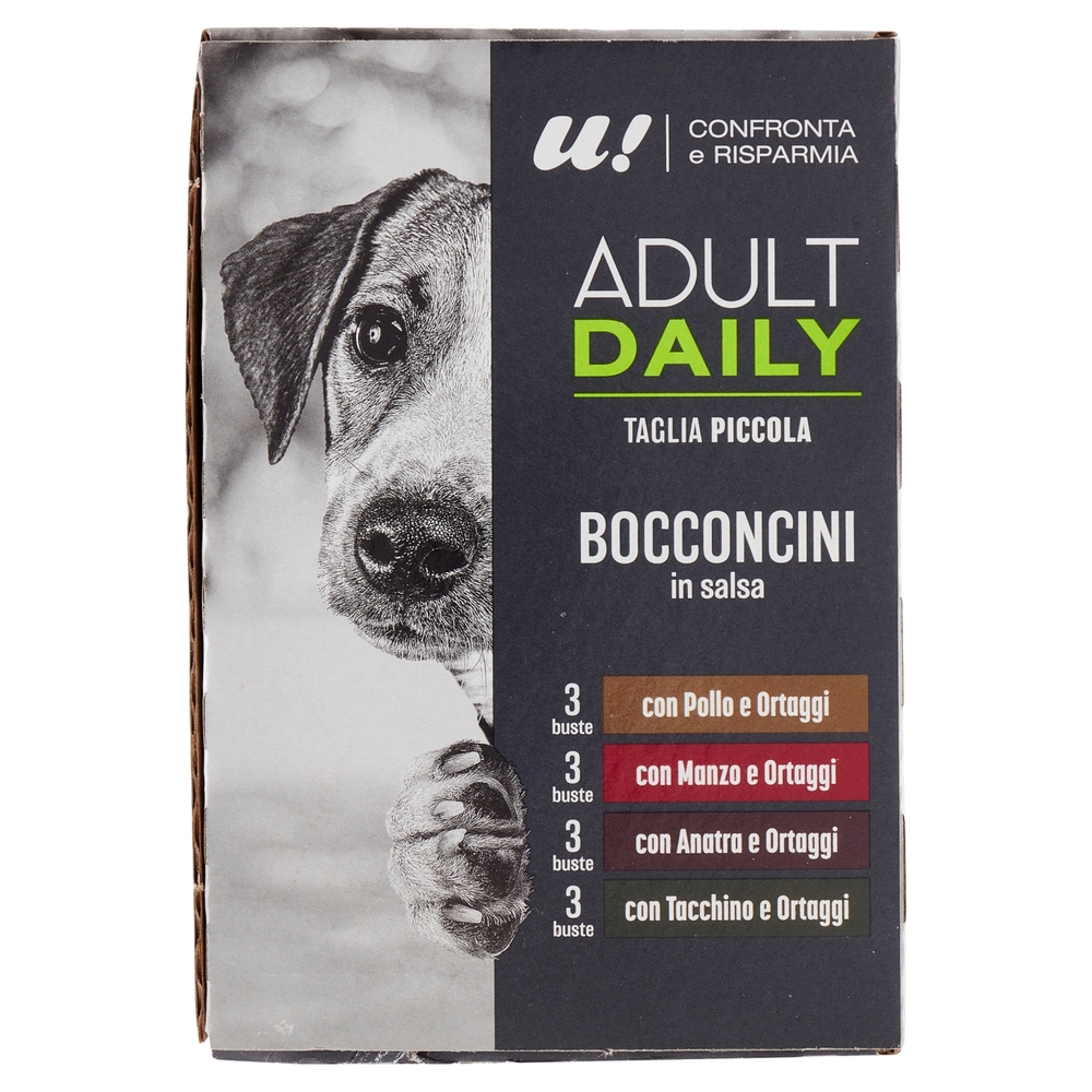 Bocconcini in Salsa Cane Adulto Multipack U! Confronta e Risparmia