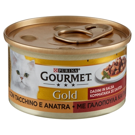 PURINA GOURMET Gold Dadini in Salsa con Tacchino e Anatra 85 g