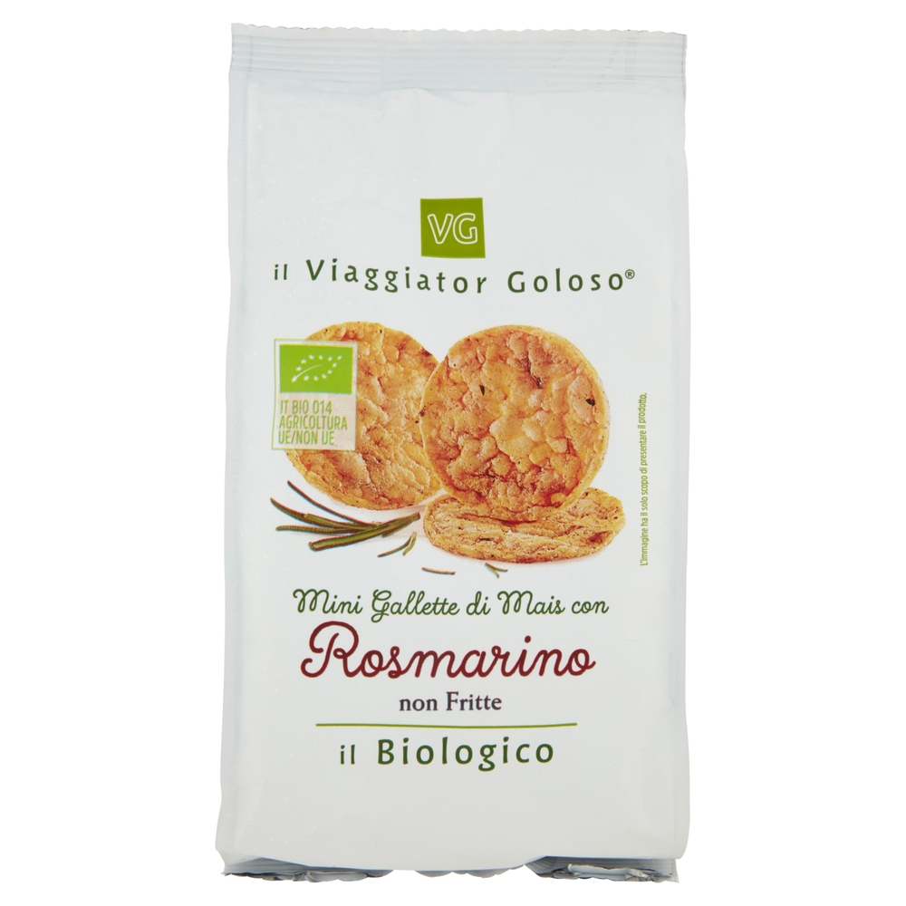 Mini Gallette di Mais con Rosmarino BIO Il Viaggiator Goloso