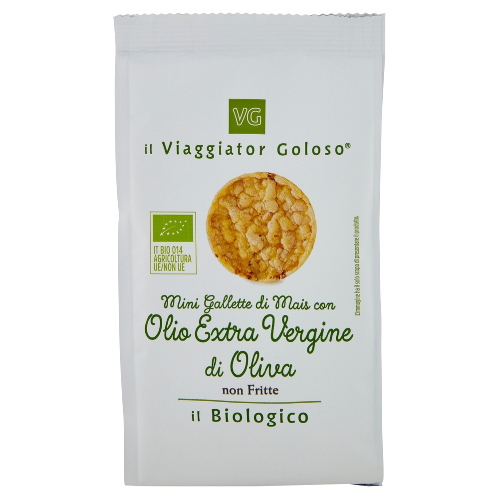 Mini Gallette di Mais con Olio Extra Vergine di Oliva BIO Il Viaggiator Goloso