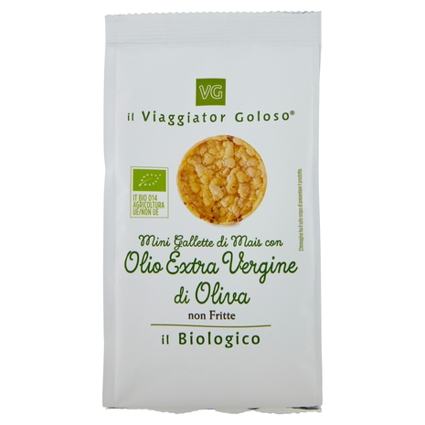 Mini Gallette di Mais con Olio Extra Vergine di Oliva BIO Il Viaggiator Goloso