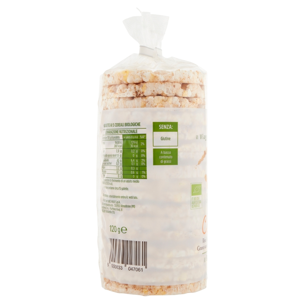 Gallette ai 5 Cereali BIO Il Viaggiator Goloso