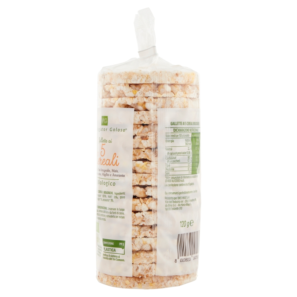 Gallette ai 5 Cereali BIO Il Viaggiator Goloso