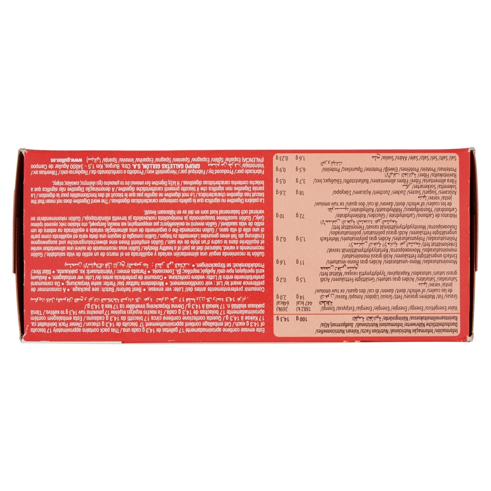 Gullón Digestive -33%* di grassi in meno 250 g