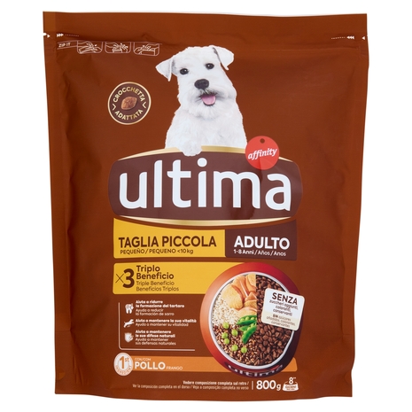 ultima Dog Taglia Piccola Mini <10kg Adulto 1-8 Anni Pollo 800 g