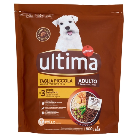 ultima Dog Taglia Piccola Mini <10kg Adulto 1-8 Anni Pollo 800 g