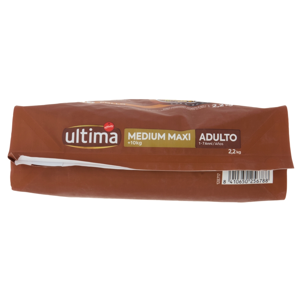 ultima Dog Medium Maxi +10kg Adulto 1-7 Anni Pollo 2,2 kg