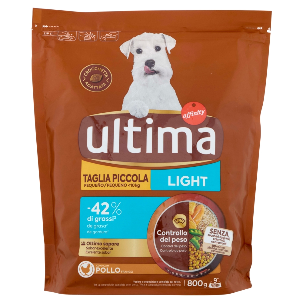 ultima Dog Taglia Piccola Mini <10kg Light Pollo 800 g