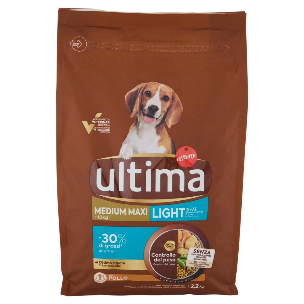 ultima Dog Medium Maxi +10kg Light Pollo 2,2 kg