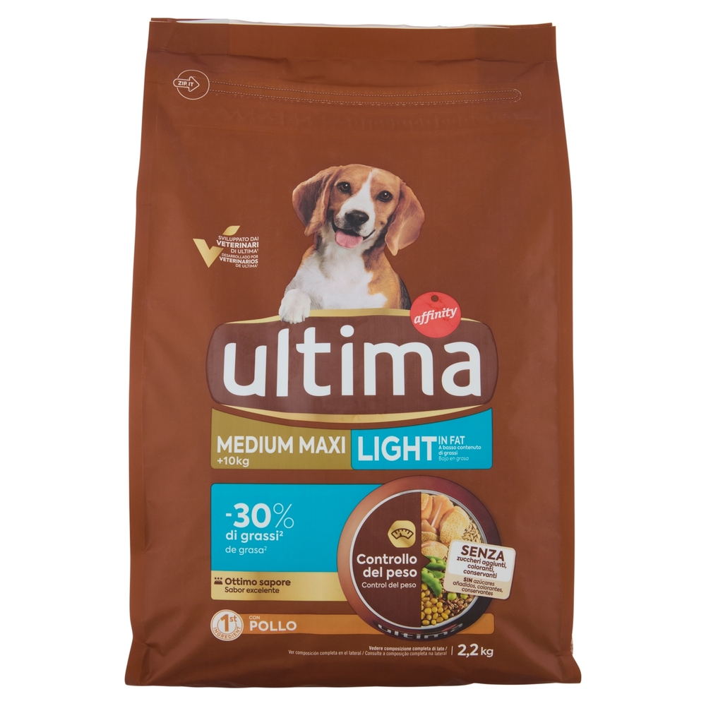 ultima Dog Medium Maxi +10kg Light Pollo 2,2 kg