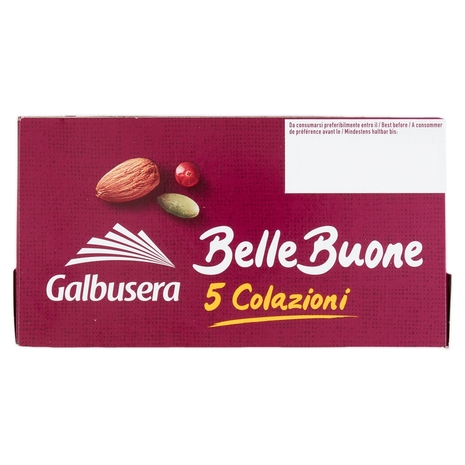Galbusera BelleBuone 5 Colazioni Mirtilli rossi mandorle semi di zucca 5 x 40 g