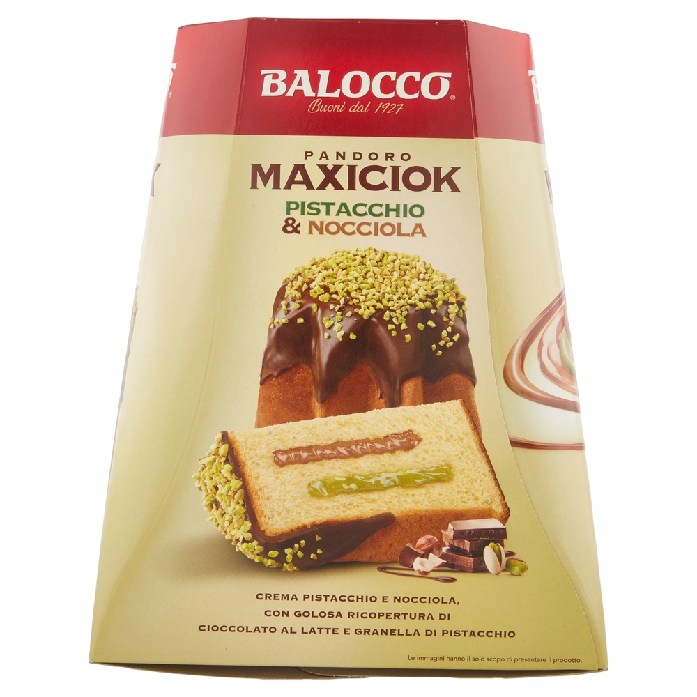 Balocco Pandoro Maxiciok Pistacchio & Nocciola 800 g